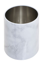 White Marble Effect Utensil Holder