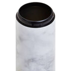 White Marble Effect Pasta Canister with Gold Lid