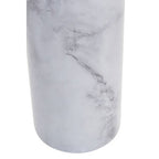 White Marble Effect Pasta Canister with Gold Lid