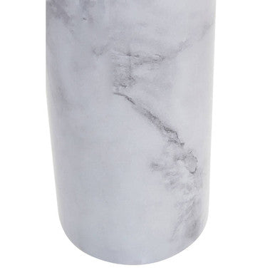 White Marble Effect Pasta Canister with Gold Lid