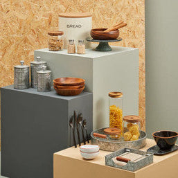 5 Piece Kitchen Storage Set in Cream | Easton