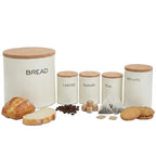 5 Piece Kitchen Storage Set in Cream | Easton