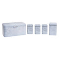 5 Piece Marble Effect Kitchen Storage Set