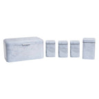 5 Piece Marble Effect Kitchen Storage Set