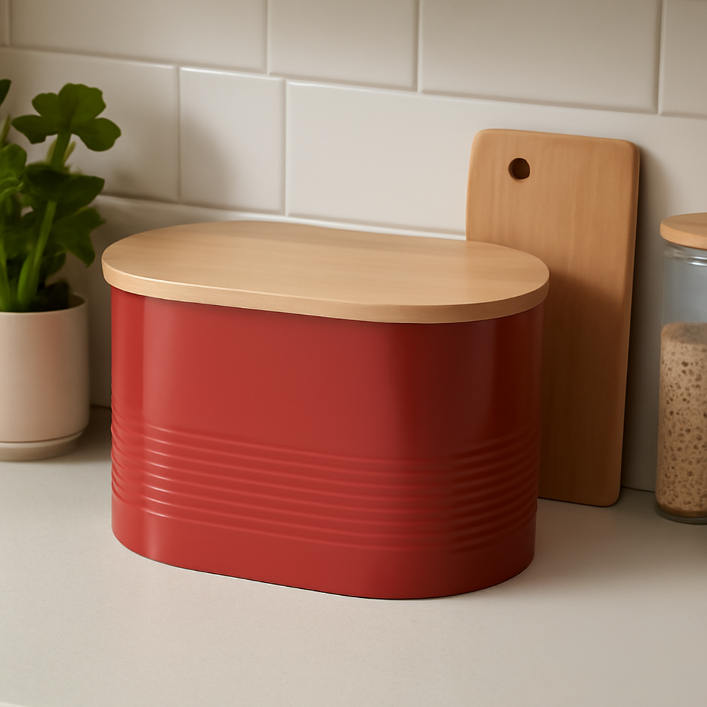 Red Bread Bin