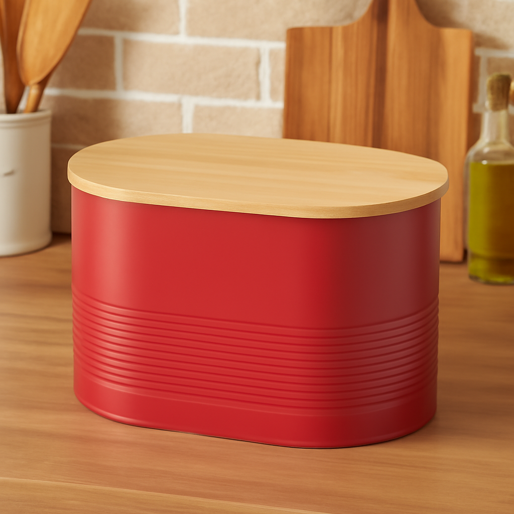 Red Bread Bin