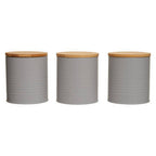 Set Of Three Alton Grey Canisters