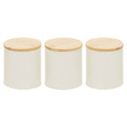 Set Of Three Alton Cream Canisters