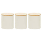 Set Of Three Alton Cream Canisters