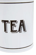 White Metal Tea Canister