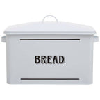 White Metal Bread Bin