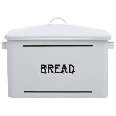 White Metal Bread Bin