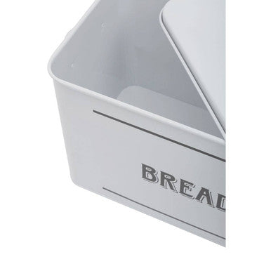 White Metal Bread Bin