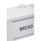 White Metal Bread Bin
