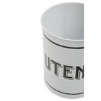 White Metal Utensil Holder