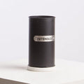 Black Enamel Utensil Holder with Plaque
