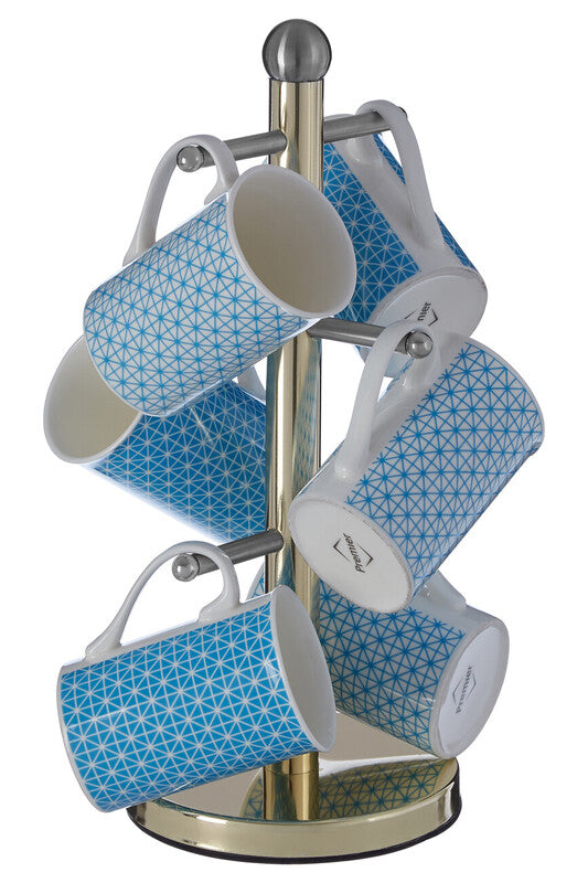 6 Cup Gold Finish Mug Tree