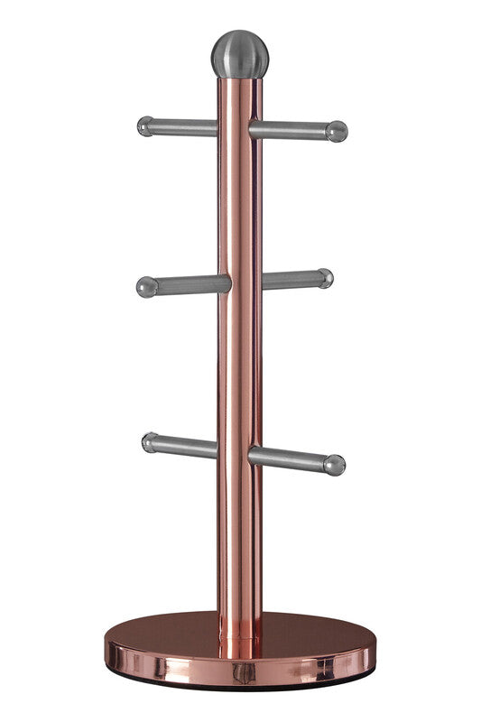 6 Cup Copper Finish Mug Tree