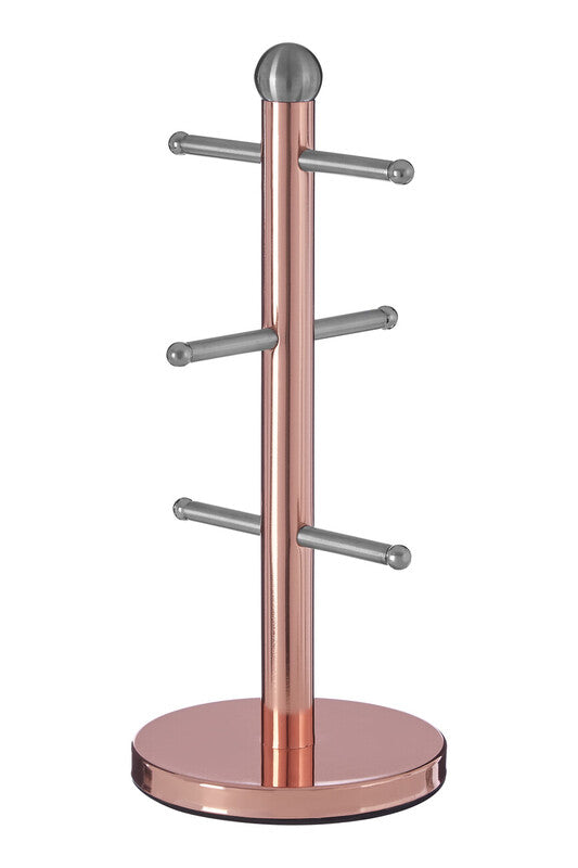 6 Cup Copper Finish Mug Tree