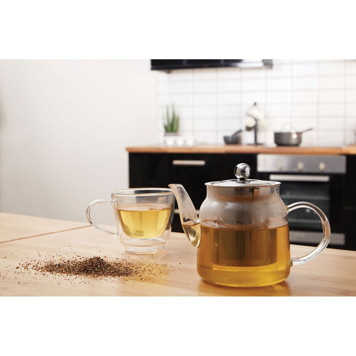 Borosilicate Glass 650ml Teapot