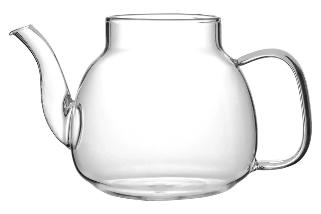 1200ml Curved Borosilicate Glass Teapot
