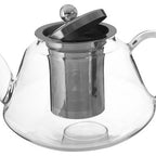 1200ml Curved Borosilicate Glass Teapot