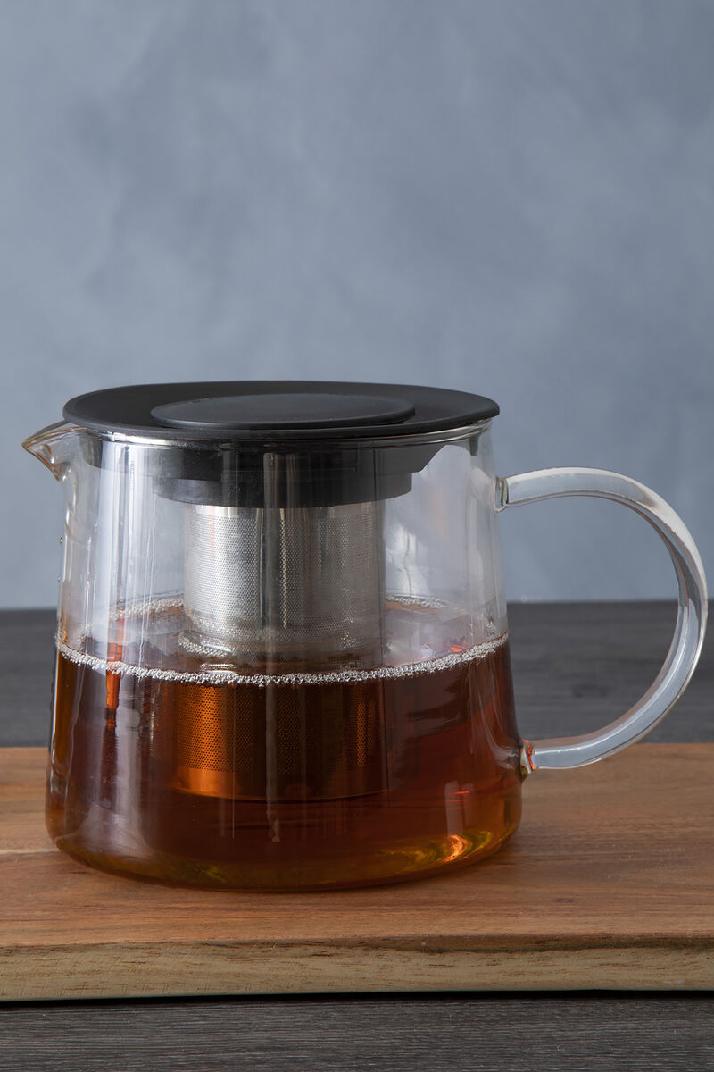 1200ml Borosilicate Glass Teapot with Stainless Strainer