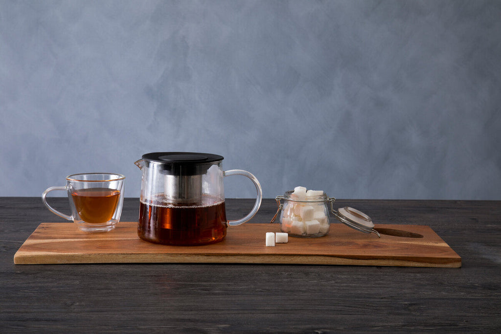 1200ml Borosilicate Glass Teapot with Stainless Strainer