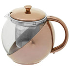 Stainless Steel Teapot with Copper Finished Infuser