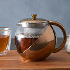 Stainless Steel Teapot with Copper Finished Infuser
