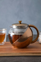 Stainless Steel Teapot with Copper Finished Infuser