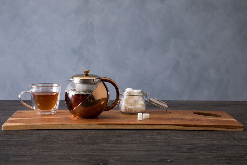 Stainless Steel Teapot with Copper Finished Infuser