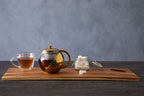 Gold Finish Glass 600 ml Teapot With Infuser