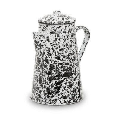 Black and White Patterned Teapot