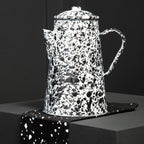 Black and White Patterned Teapot