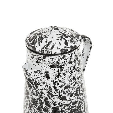 Black and White Patterned Teapot