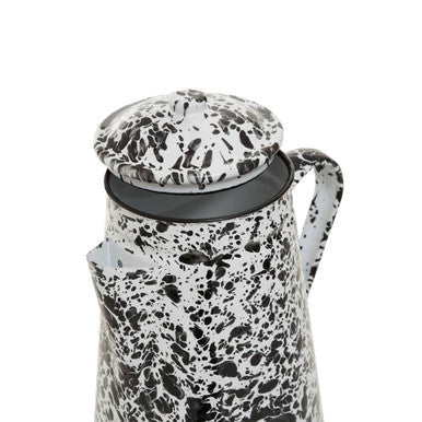 Black and White Patterned Teapot