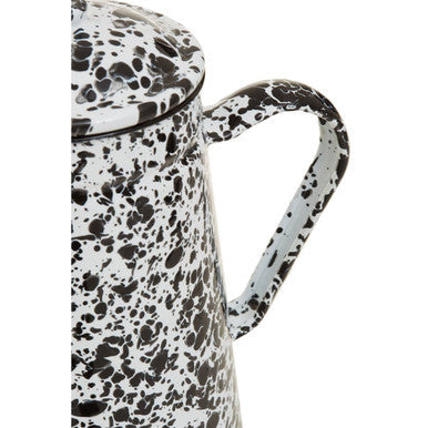 Black and White Patterned Teapot