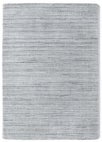 Fine Stripes Silver Grey Wool Rug