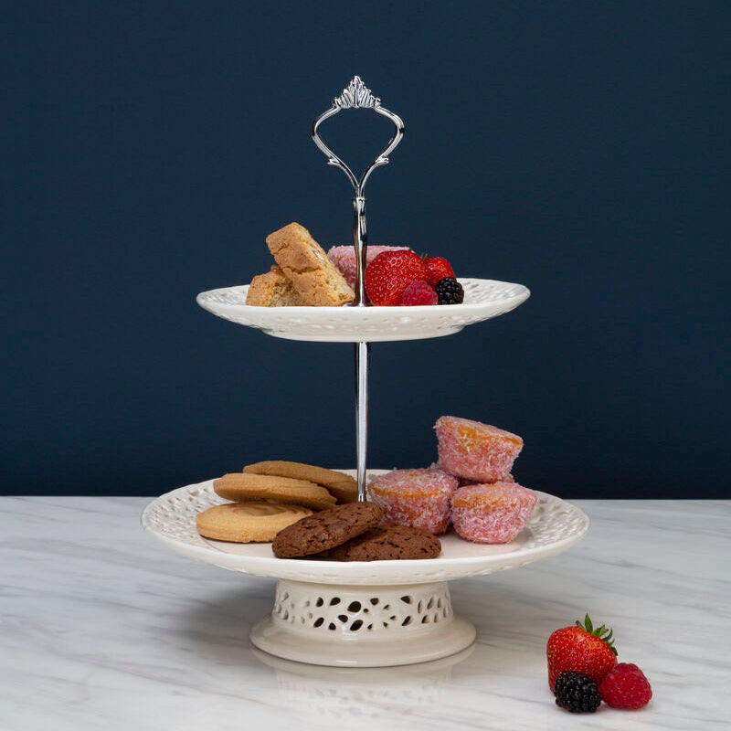 2 Tier Cake Plate