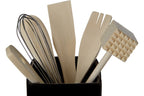 Vintage Home Black Utensil Holder With 6 Utensils