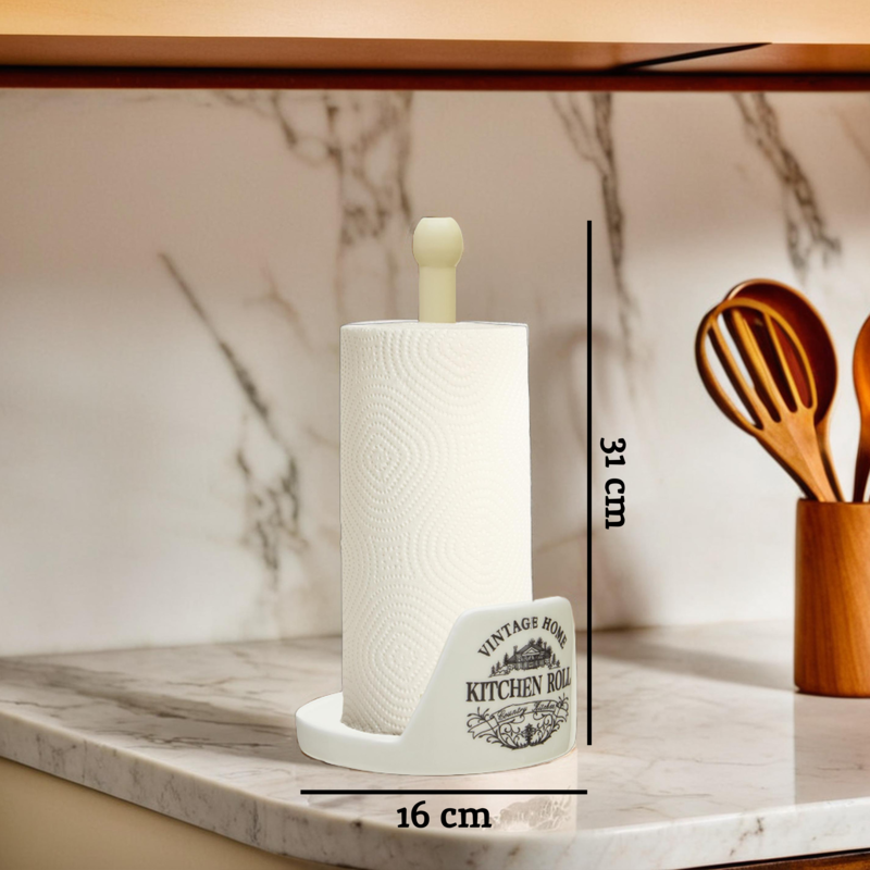Cream Kitchen Roll Holder