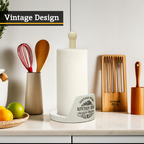 Cream Kitchen Roll Holder