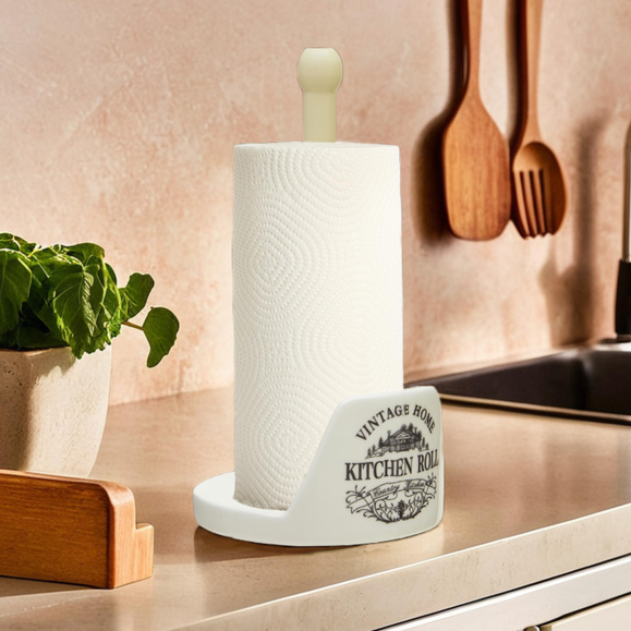Cream Kitchen Roll Holder