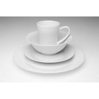 16 Piece White Porcelain Dinner Set