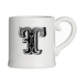White Mug with Black Lettering