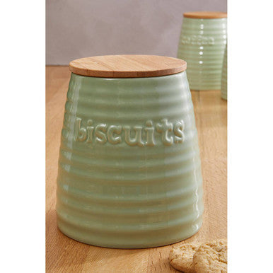 Green Dolomite Biscuit Canister