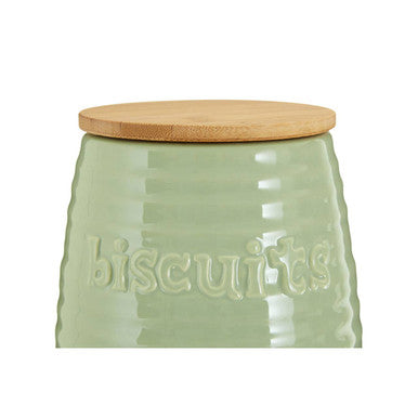 Green Dolomite Biscuit Canister