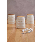 Cream Dolomite Sugar Canister