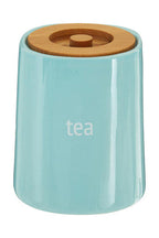 Blue Ceramic Tea Canister